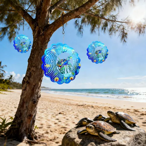 Miniatura 5 de Molinillos de viento de abeja colgantes en 3D, regalos de abeja para mujeres, mamá, abuela, papá, escultura cinética de viento de resorte de metal