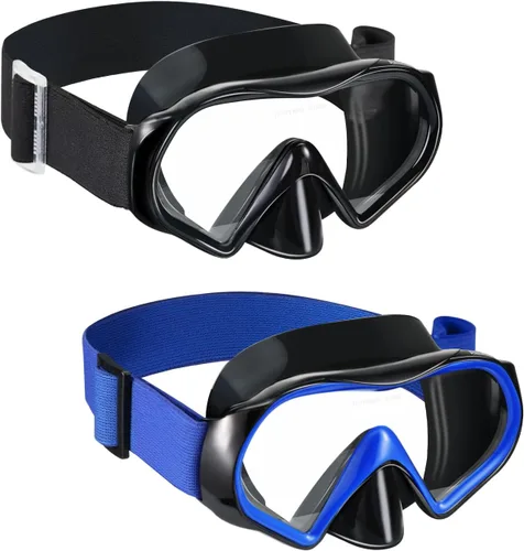 Miniatura 20 de Aegend Máscara de buceo para adultos y jóvenes, antivaho anti-UV, amplia visión, máscara de esnórquel para buceo, natación, esnórquel
