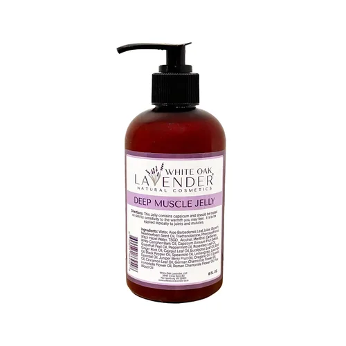 Deep Muscle Jelly - Gel tópico para el dolor de 8 onzas, ungüento para el dolor térmico y refrescante para músculos doloridos, gel articular, masaje