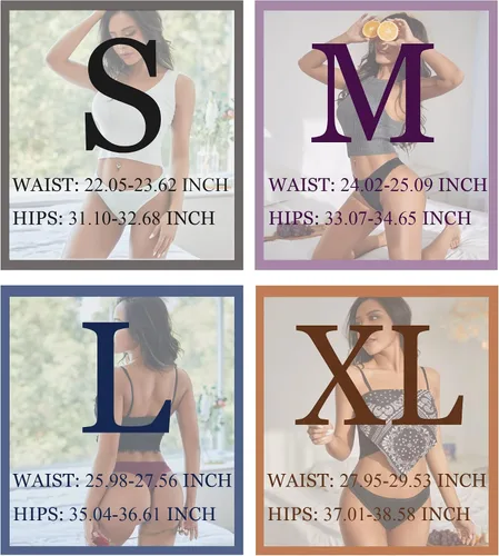 Miniatura 5 de FINETOO Paquete de 10 tangas de algodón para mujer, transpirables, de tiro bajo, bikini, ropa interior sexy S-XL