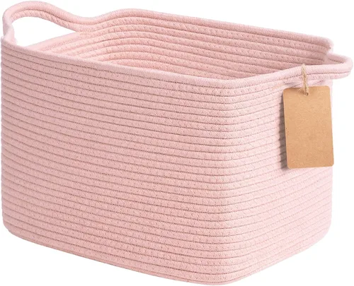 Miniatura 22 de Goodpick Cesta de Almacenamiento Negra para Estantes, Cestas Tejidas para Almacenamiento, Cestas de Almacenamiento de Juguetes para Niños, Cesta