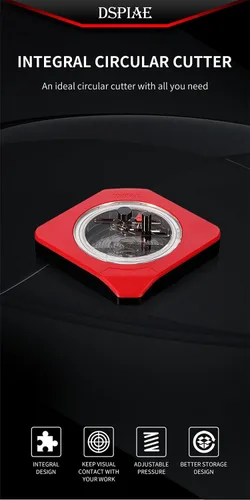 Miniatura 5 de DSPIAE Cortador circular integral rotatorio integral (0.039-1.969 in) círculo