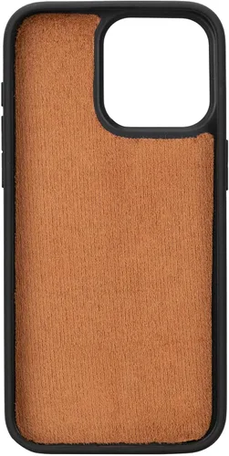 Miniatura 9 de Bayelon Funda tipo cartera para iPhone 15 Pro Max, de cuero de grano completo, cubierta abatible magnética desmontable, tarjetero, funda tipo Marrón