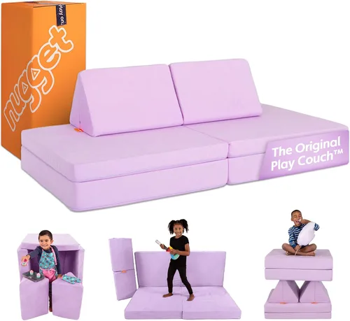 Miniatura 13 de Nugget - El sofá de juego original para niños - Sofá modular de espuma infantil para sala de juegos, imaginación y juego creativo de extremos Bambú