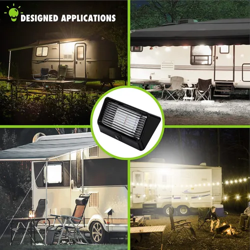 Miniatura 6 de Luz de utilidad para porche exterior de RV con interruptor, accesorio de iluminación de 12 V y 280 lúmenes. Iluminación de repuesto para caravanas