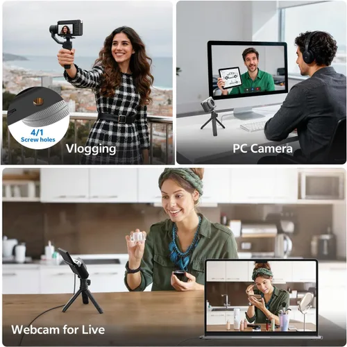 Miniatura 7 de Cámara digital para fotografía, cámaras de vlogging 4K de 75 MP, cámara con zoom 16x y enfoque automático con pantalla abatible de 180° de 3