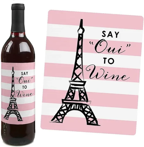 Miniatura 5 de Big Dot of Happiness París, Ooh La La - Decoraciones temáticas de baby shower o fiesta de cumpleaños para mujeres y hombres - Calcomanías