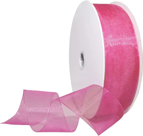 Miniatura 35 de Morex Ribbon 91803/100-609 Cinta de nailon Organdy, 5/8 pulgadas por 100 yardas, color rojo