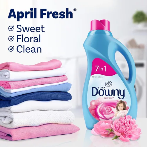 Miniatura 5 de Downy Ultra Laundry - Suavizante líquido para telas (acondicionador de telas), April Fresh, 44 onzas líquidas, 60 cargas