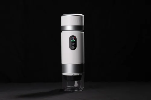 Miniatura 3 de Cafetera portátil KF-JN-03 con pantalla digital y presión de 20 bares, infusión caliente y fría, compatible con café molido y cápsulas, diseño