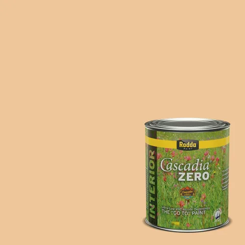 Miniatura 294 de Rodda Paint CASCADIA ZERO - Pintura plana e imprimación para interiores en uno, cuarto de galón, crema de ballet