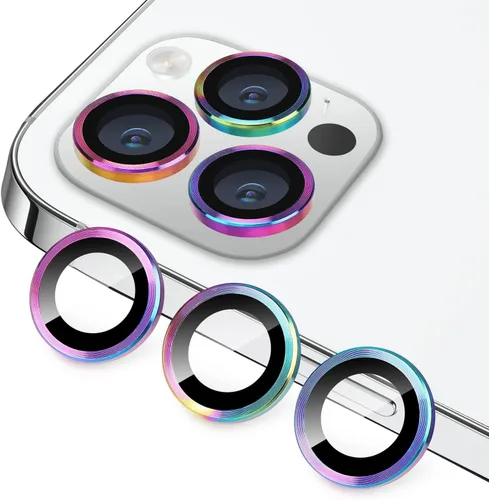 Miniatura 90 de Compatible con iPhone 13 Pro para iPhone 13 Pro Max, protector de lente de cámara antiarañazos, vidrio templado 9H, protector de cámara de metal a