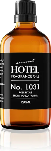 AirScent Aceite Difusor de Hotel No. 1031 - Pétalos de Rosa Vainilla Especiada Ámbar - Duplicado de Aroma de Hotel - Aceite de Fragancia Premium