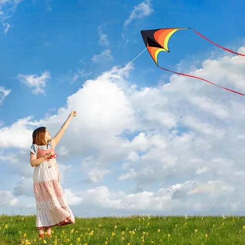 Miniatura 6 de Mint's Colorful Life - Cometa Delta para niños y adultos, cometa extremadamente fácil de volar, las mejores cometas para principiantes