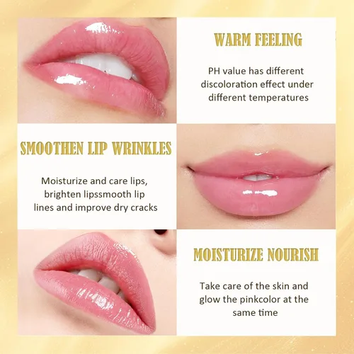 Miniatura 6 de Sulily Lápiz labial que cambia de color, lápiz labial adaptable a la piel, lápiz labial transparente que cambia de color, lápiz labial Ph que cambia