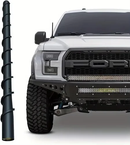 Miniatura 9 de Antena de bala Calibre 50 para auto y camión con diseño de bandera americana Compatible con Ford F150 F250 F350, Dodge RAM 1500, Chevy Silverado