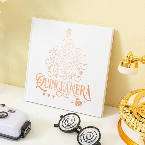 Miniatura 2 de Calculs Libro De Firmas para Quinceañera Libro de Visitas Mis Membrillo 15 Cumpleaños Libro de imágenes centros de mesa para 15 años quinceañeras