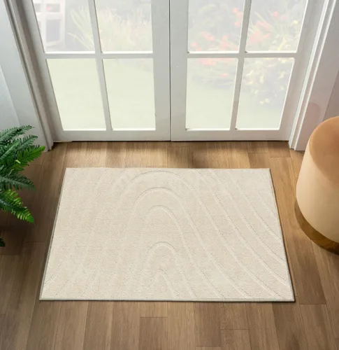 Miniatura 17 de LUXE WEAVERS Alfombra de Área Moderna Geométrica de Ondas Beige 2x3