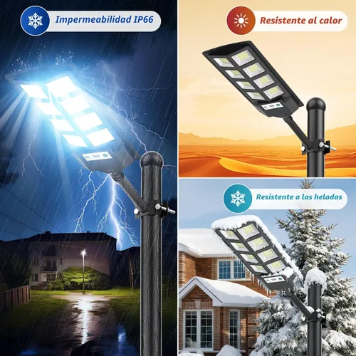 Miniatura 7 de WYWNA Luces Solares para Exteriores, Luces Solares LED de 6000K para Exteriores Impermeables, Reflectores Solares para Exteriores con Sensor