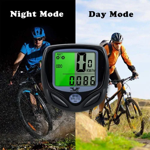 Miniatura 4 de SY Velocímetro y cuentakilómetros para bicicleta. Computadora inalámbrica impermeable para bicicleta con pantalla LCD y múltiples funciones de YS
