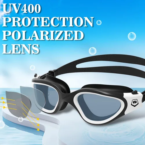 Miniatura 2 de WIN.MAX - Goggles de natación polarizados, antivaho, antirrayos ultravioleta, sin filtraciones y con visión clara para hombres, mujeres, adultos