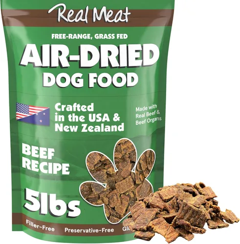 Miniatura 19 de TRMC Real Meat Alimento para Perros Secado al Aire con Carne de Res Real - Bolsa de 2 lb de Alimento para Perros Real Sin Cereales Elaborado