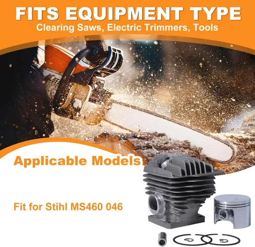 Miniatura 2 de Kit de pistón de cilindro de 2.126 in para motosierra Stihl MS460 046 11280201221