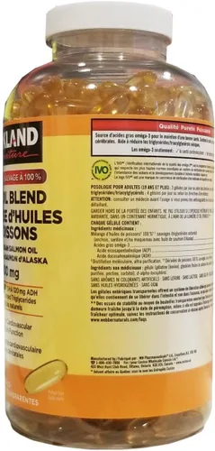 Miniatura 5 de Costco Companies Inc. Kirkland Signature - Mezcla de aceite de pescado 100% silvestre con aceite de salmón de Alaska, 1000 mg, 400 cápsulas blandas