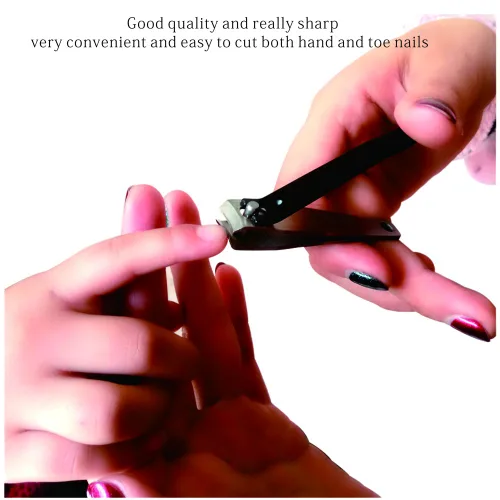Miniatura 4 de Juego de 3 cortaúñas de acero inoxidable, cortadores de uñas y uñas de los pies, cortador profesional para hombres, mujeres, niños. Pinzas de punta