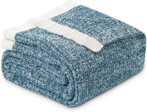 Miniatura 11 de MH MYLUNE HOME Manta Throw Ultra Suave de Leopardo (50x60 pulgadas) Mantas de Microfibra Suaves Cálidas Reversibles Manta de Guepardo