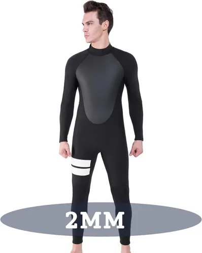 Miniatura 6 de Traje de neopreno completo para mujer de 0.079 pulgadas con cremallera trasera de neopreno para natación, surf, buceo, esnórquel, trajes húmedos