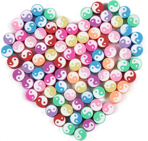 Miniatura 12 de 100 piezas de cuentas espaciadoras de arcilla polimérica de animales para joyería de mujer, pulseras, collares, aretes, accesorios de bricolaje