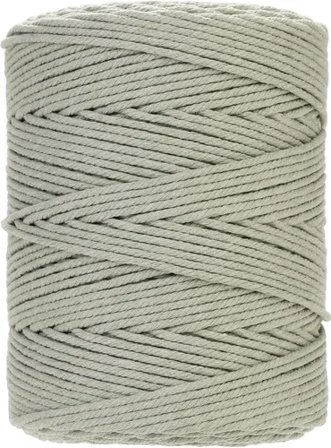 Miniatura 9 de Cuerda de macramé 4 mm x 328 yardas Natural Cuerda de algodón para macramé Cuerda de macramé colorida Cordón de algodón suave Suministros de macramé