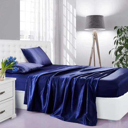 Sábana encimera de satén 100 % seda pura de 16 a 18 pulgadas, con bolsillo profundo, juego de sábanas encimeras y fundas de almohada de seda suave y