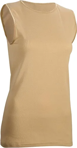 Miniatura 5 de Rosette Camiseta interior sin mangas para mujer - Algodón - Cuello alto, diseño de hombro completo