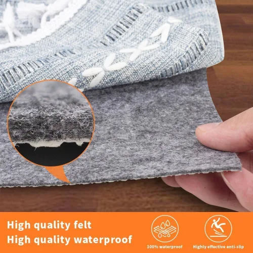 Miniatura 6 de Almohadillas Antideslizantes para Alfombras de 1/4 Pulgadas de Grosor, 2x3 Pies Alfombras Impermeables Antideslizantes para Todas las Suelos