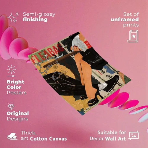 Miniatura 9 de Póster Colorido Retro de Moda Fleabag Divertido I Love You Is Will Pass Arte de Pared en Lienzo Decoración Funky para Carrito de Bar Impresiones
