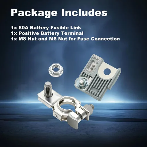 Miniatura 6 de Terminal de fusible de batería positivo, fusible de batería de 80 amperios con terminal de batería positivo compatible con Subaru Crosstrek Forester