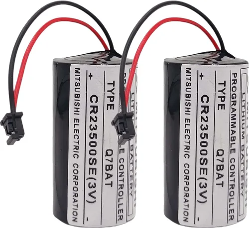 Miniatura 5 de para Mitsubishi Q7BAT, CR23500SE 3V 6000mAh PLC batería de repuesto (1 unids)