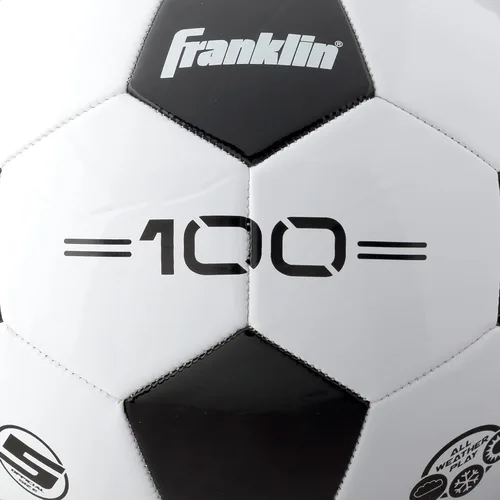 Miniatura 6 de Franklin Sports Balones de fútbol - Jóvenes y adultos - Tallas 3, 4 y 5 - Paquetes individuales y a granel - Blanco y negro