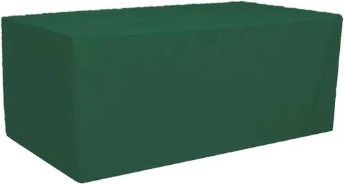 Miniatura 2 de Paquete de 2 manteles rectangulares ajustables de poliéster de 8 pies de largo x 30 pulgadas de ancho x 30 pulgadas de alto, para banquete de boda
