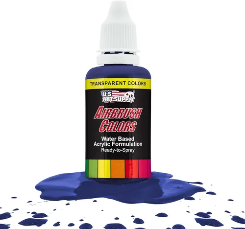 Miniatura 17 de U.S. Art Supply Pintura acrílica transparente Chartruesse para aerógrafo, 8 onzas, lista para rociar, pintura con pincel de aire para uñas, modelos