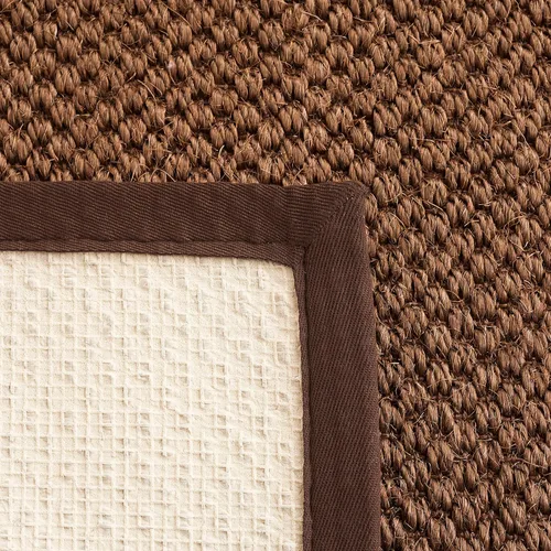 Miniatura 8 de SAFAVIEH Alfombra de área 2x3 - Colección de fibra natural - Chocolate, sisal, diseño tejido con borde (NF525D)