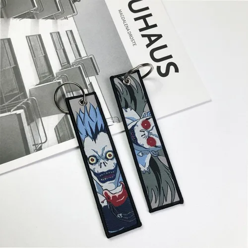 Miniatura 2 de 1 Pack Anime Etiqueta de Llavero Jet Etiqueta de Llavero Dibujos Animados Bordados con Llavero para Motocicletas Accesorios de Coche
