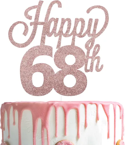 Miniatura 106 de LINGTEER - Decoración para pastel con texto "Happy Birthday 100", color negro