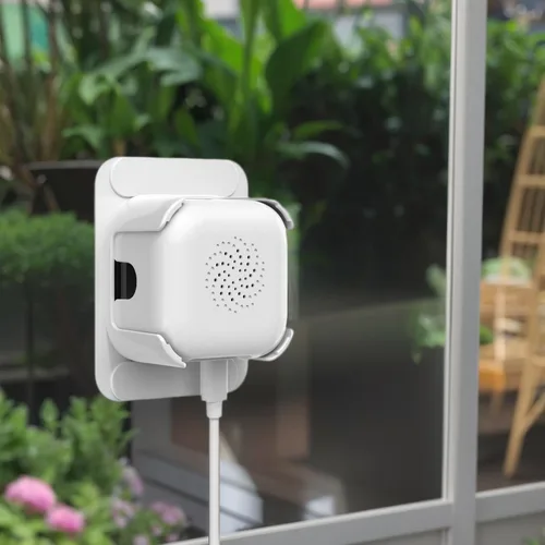 Cámara de seguridad para interiores, cámara de ventana 2K de 3 MP, WiFi de 2.4 GHz/5 GHz, visión nocturna Starlight, grabación 24/7, cable de 8 pies