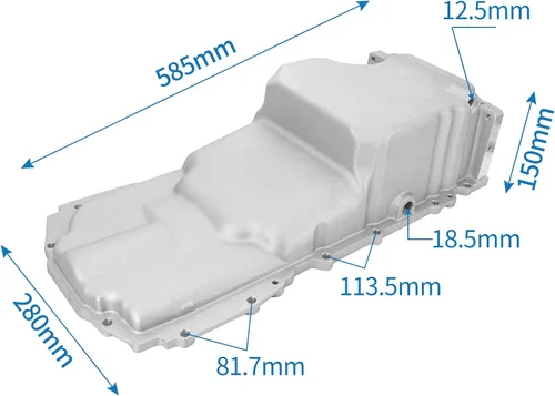 Miniatura 2 de Kit de adaptación de bandeja de aceite de perfil bajo Tektall LT GEN V Swap: bandeja de aceite y tubo de recogida para Camaro/Firebird 67-92 64-72