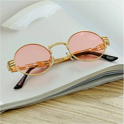 Miniatura 7 de DeBuff Gafas de sol retro redondas steampunk hippie