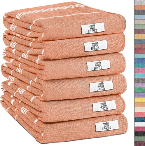 Miniatura 48 de EPHESUS TOWELS Toallas de Mano - Juego de 2 18" x 30" - Toalla de Mano Turca Decorativa para Baño, Cocina, Invitados, Cara, Cabello, Té, Paño