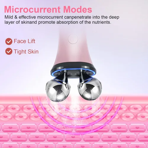 Miniatura 5 de Dispositivo facial de microcorriente, masajeador facial eléctrico, dispositivo facial de microcorriente para cara y cuello, el mejor regalo